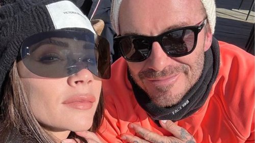 Victoria and David Beckham shared photos from a family holiday in the Alps