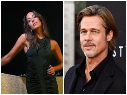 Brad Pitt and his new girlfriend Ines de Ramon spotted together in Paris